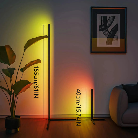 Lumina™ Minimalist RGB Ambient LED Corner Floor Lamp