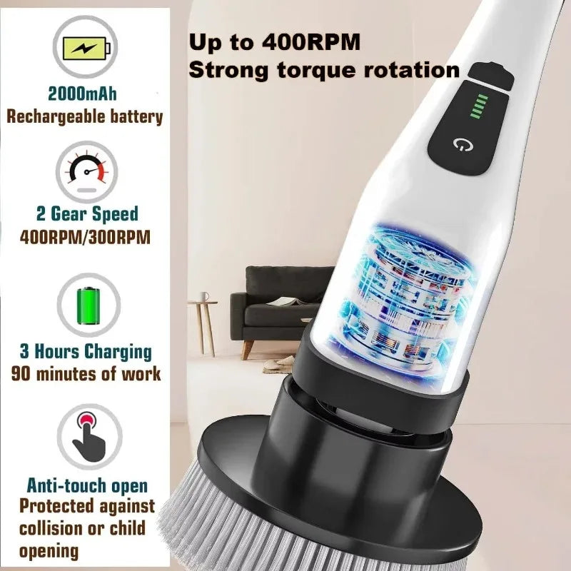 Lumina™ Cordless Power Spin Scrubber (Multi-Surface Cleaner)