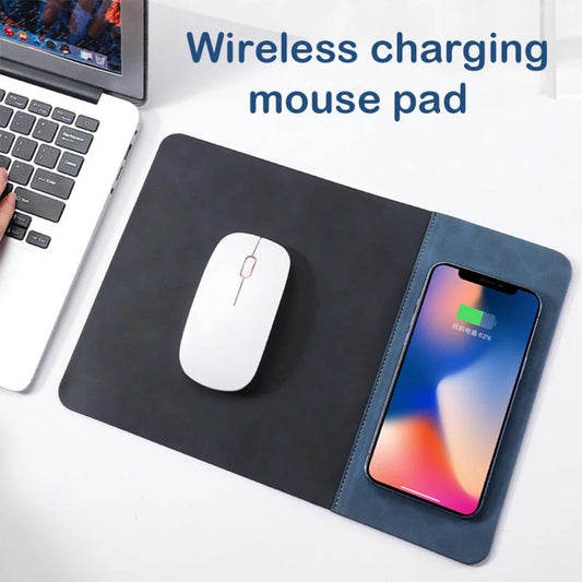 Lumina™ Executive Leather Desk Mat with 15W Fast Wireless