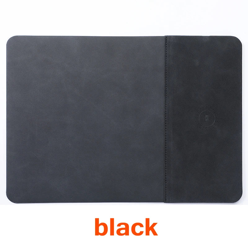 Lumina™ Executive Leather Desk Mat with 15W Fast Wireless