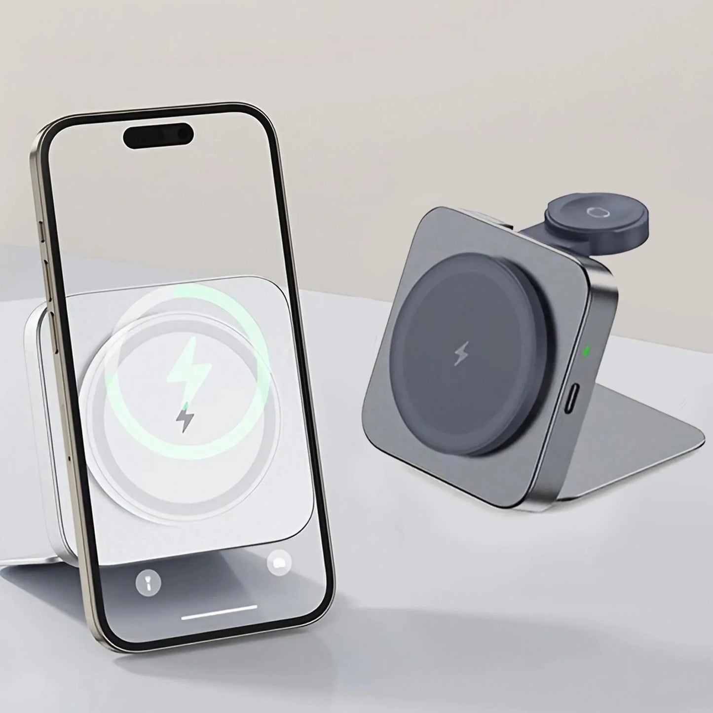 Lumina™ 3-in-1 Premium Aluminum Wireless Charging Station