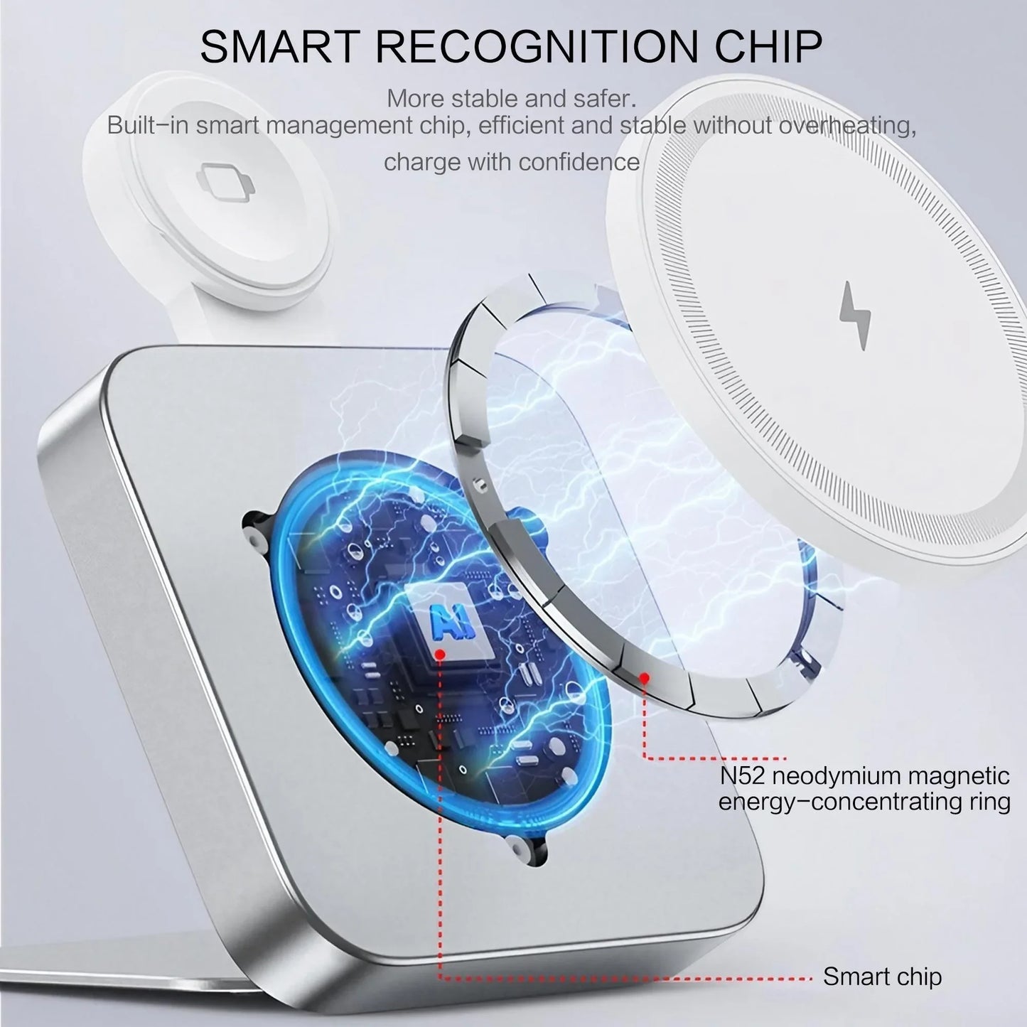 Lumina™ 3-in-1 Premium Aluminum Wireless Charging Station