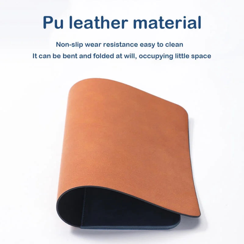 Lumina™ Executive Leather Desk Mat with 15W Fast Wireless